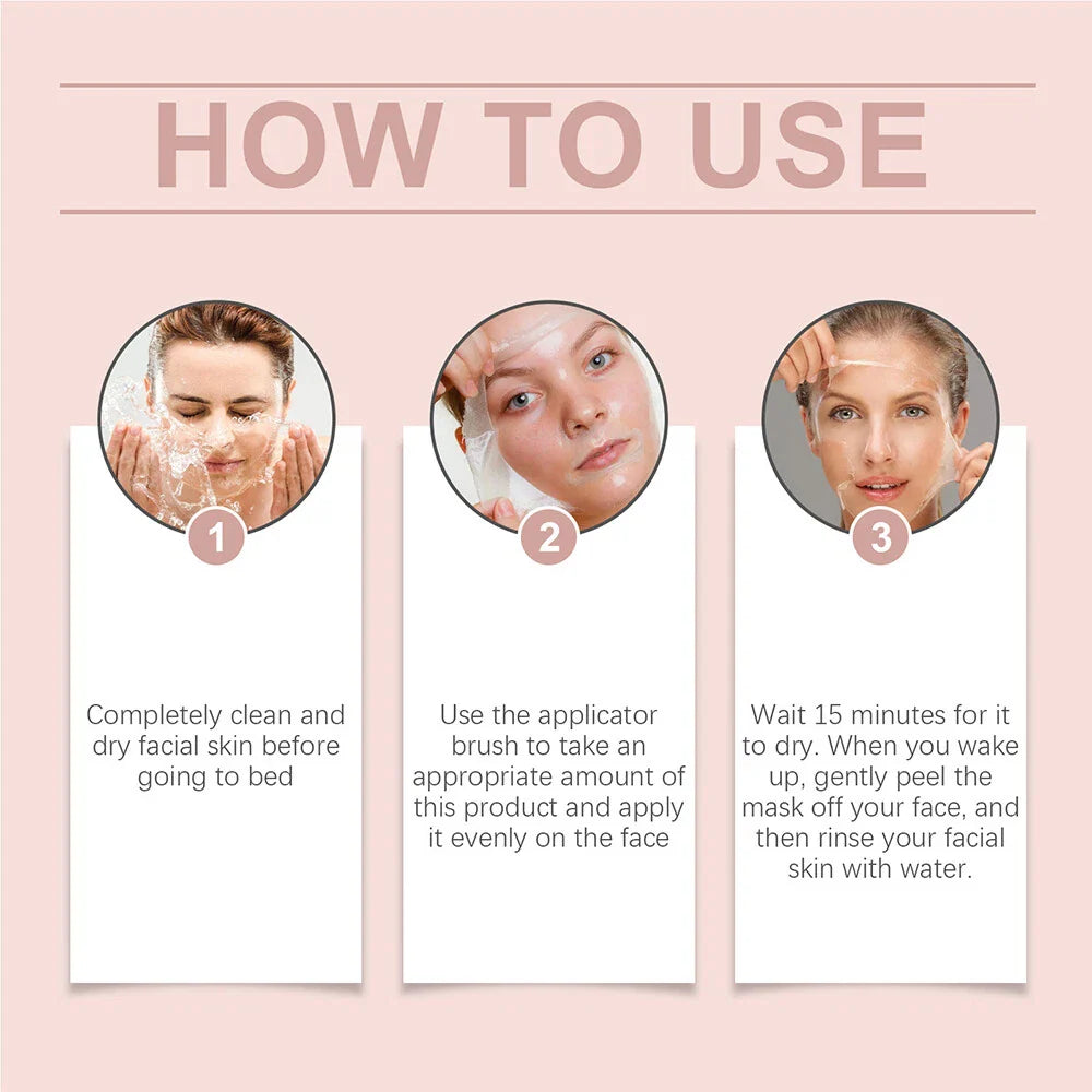 Collagen Overnight Peel-Off Facial Mask – Skin Renewal & Deep Hydration