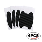 4 x Car Carbon Fiber Door Handle Protector Film Anti-Scratch Sticker Accessories
