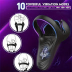 Mens Silicone Ring Resonance Electric Massager