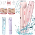 2 in 1 Dual Head Electric Lady Waterproof Shaver Razor For Women Private Area