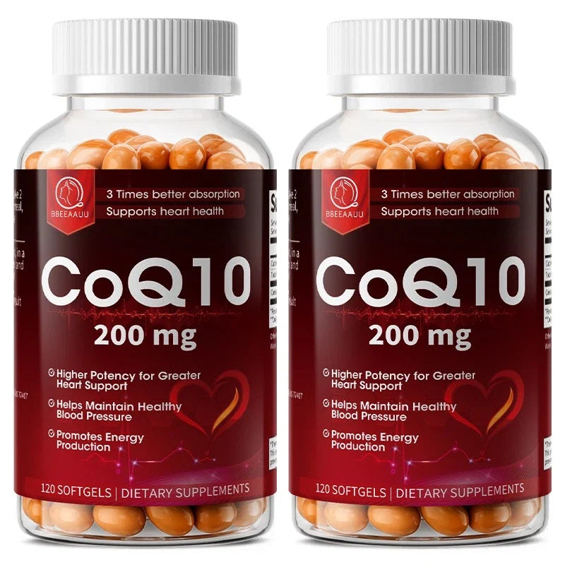 (BUY 1 GET 2)  CoQ-10 240 Softgels Coq10 Co Q10 Coenzyme Heart Support NON GMO US Stock