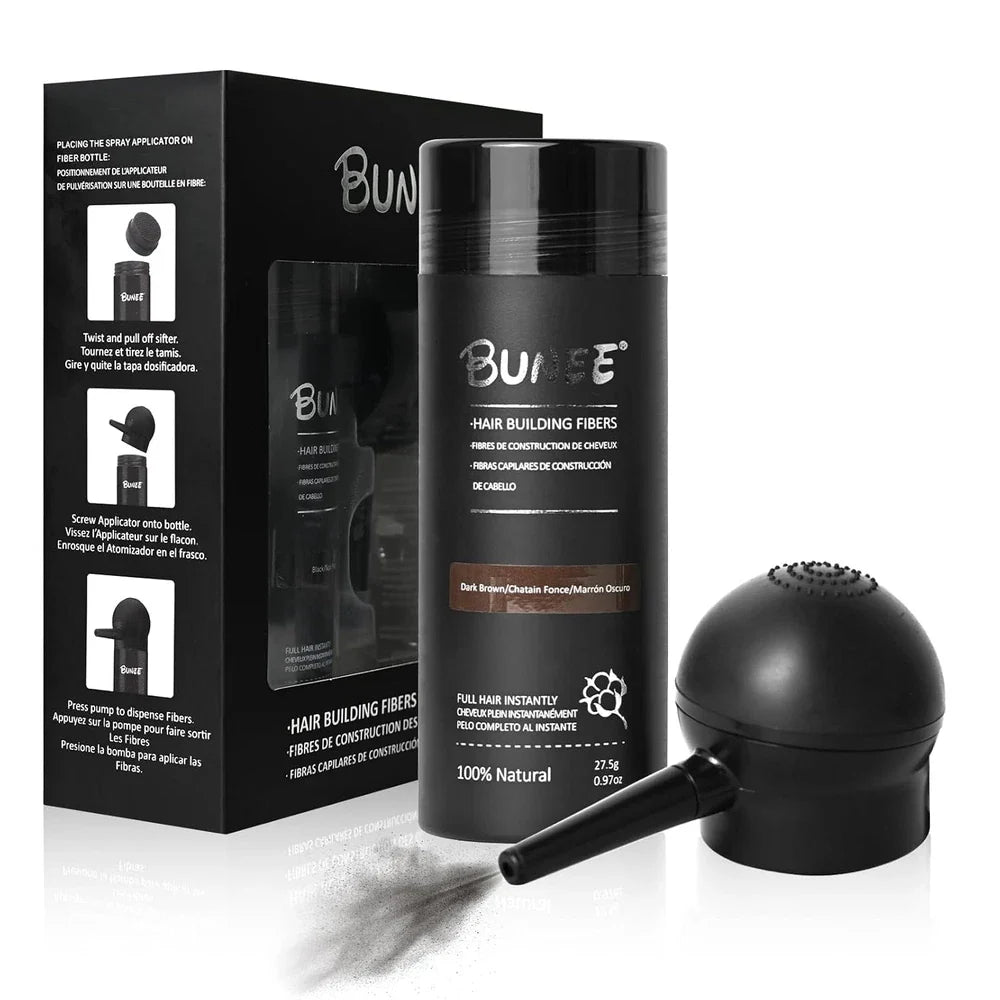 Hair Building Fibers for Thinning Hair for Men Women, 2-In-1 Kit- Enhancements B