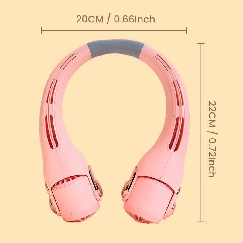 🥳2026 HOT SALE🥳💨 50% OFF!🍃 Neck Air Conditioner Fan – Ultra‑quiet, 360° rotating, 3 speeds. Hands‑free cooling, long battery. Summer essential! 😎🌬️
