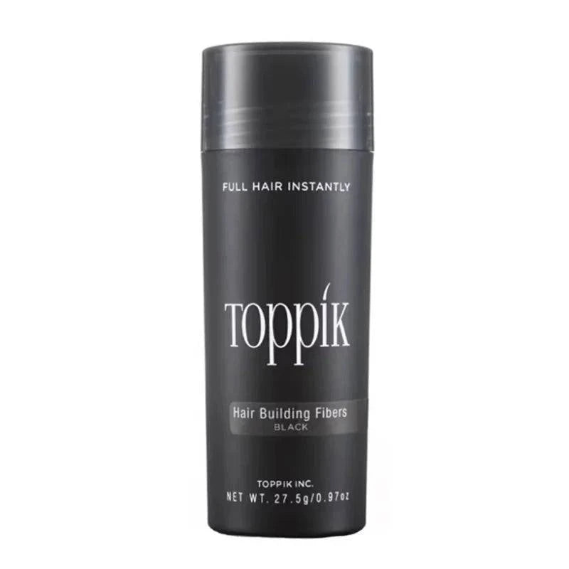 Aurenza Shop Toppik Hair Building Fibers for men and women, black, instantly thickening fine or thinning hair with natural-looking fibers.