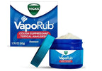 Vicks Vaporub ointment 1.76 oz jar by Vicks, shown in a close-up image of the medicated topical ointment for cold relief